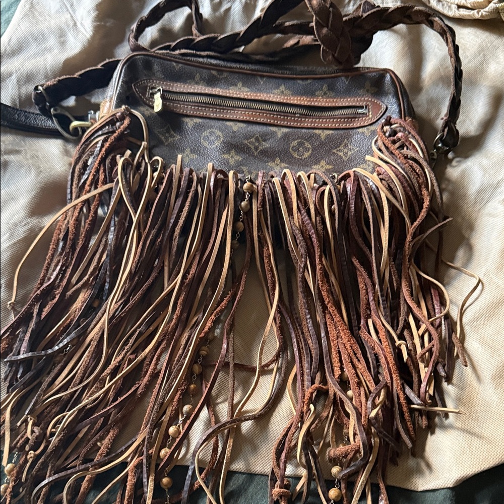 Louis Vuitton Brown Fringe Crossbody Bag